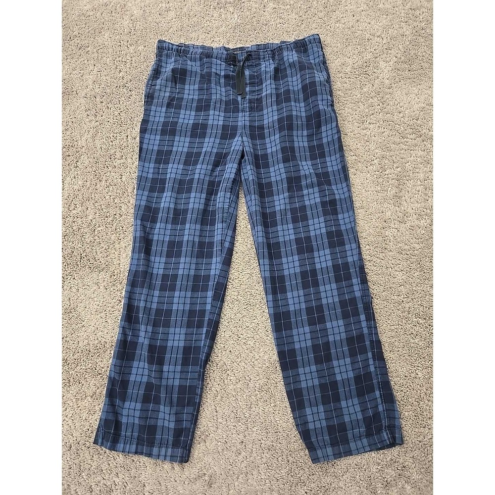 Pendleton Pajama Pants Mens S Blue‎ Plaid Flannel Sleepwear